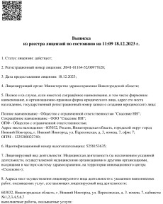 Лицензия №Л041-01164-52/00977628 от 18.12.2023